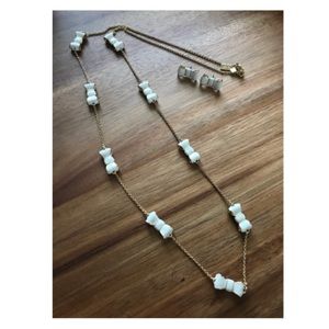 Kate Spade Bow Necklace and Earring Set